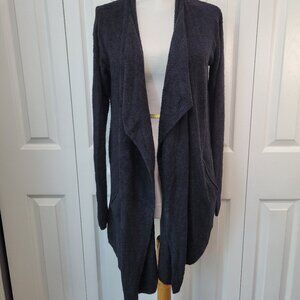BAREFOOT DREAMS CozyChic Lite Waterfall Wrap Cardigan Soft Sweater sz XXS/XS EUC